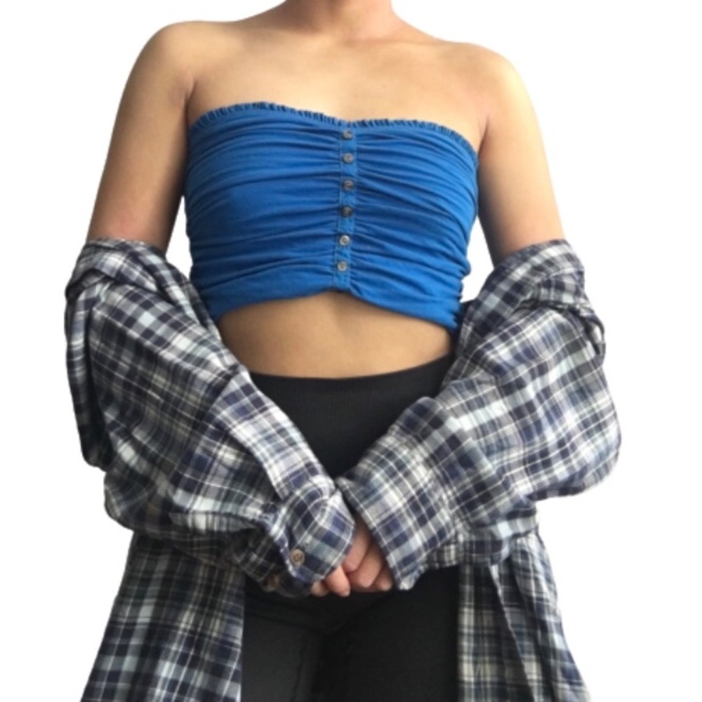 Abercrombie & Fitch Blue Bandeau Top
